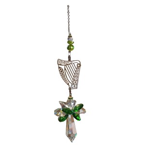 38mm Crystal Angel with Harp Irish Collection (CRCA9001A) 38mm Crystal Angel with Harp Irish Collection (CRCA9001A)